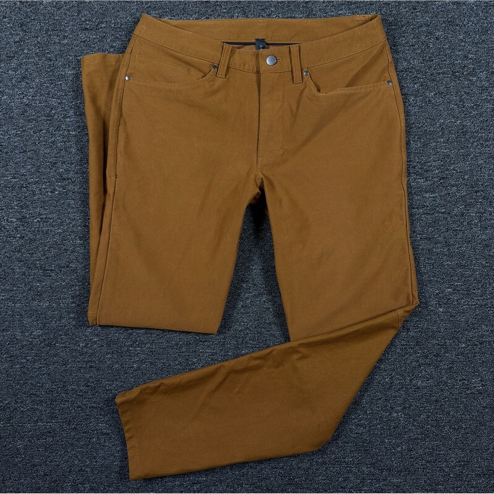 Lululemon ABC Slim Fit Utilitech Pant Brown Mens 32x31 Chino M5ABNS